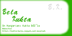 bela kukta business card